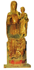 Statua lignea della Vergine del '300