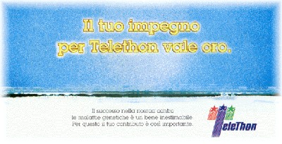 Il tuo impegno per Telethon vale oro...